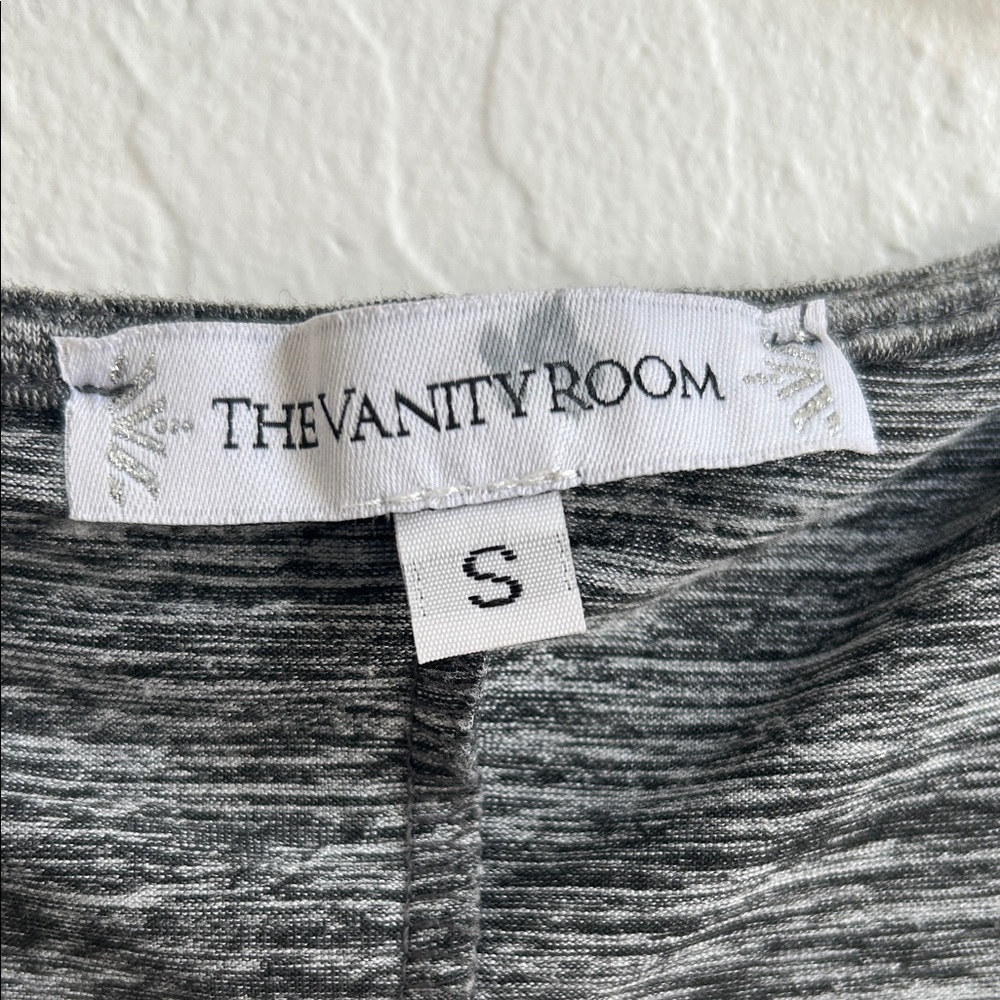 Heather Gray Asymmetrical Knot Dress - Picture 3 of 3